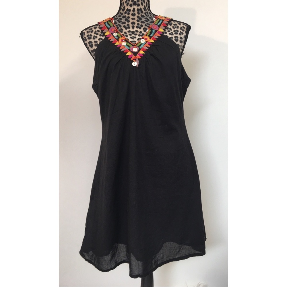 AMIANI Women’s Black Beaded Dress